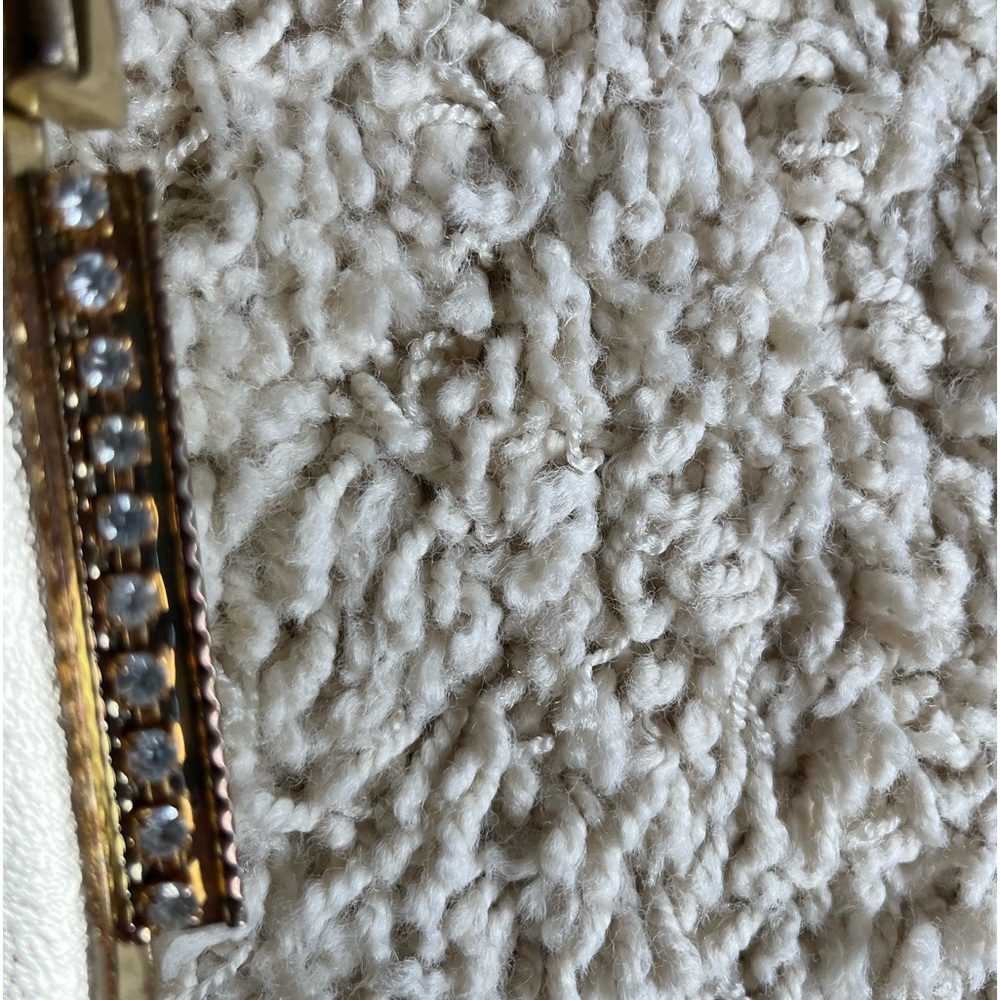 Vintage gold clutch, optional short chain handle - Picture 4 of 11